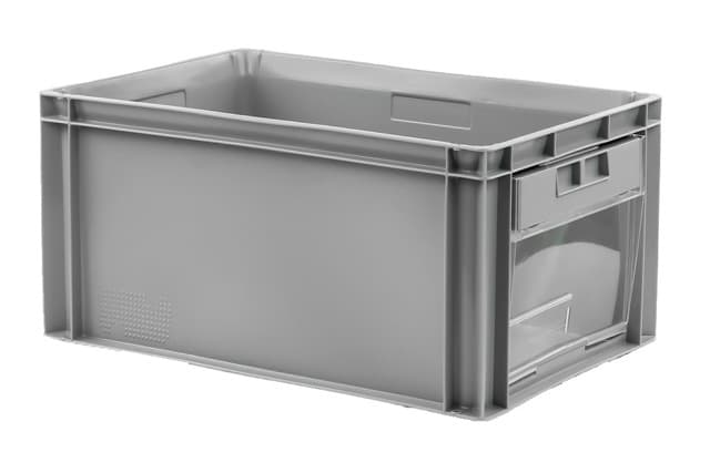 Image Of 2366851 - Euro Container 600x400x300 - Solid, CH, included drop door on the short side