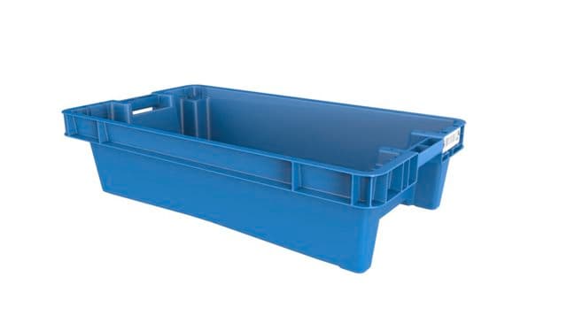 Image Of 9475201 - Fish box 800x450x190  - Solid, base with drain holes and RFID tag