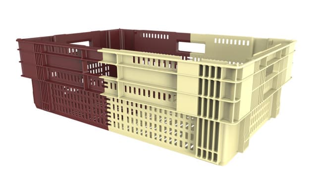 Image Of 9699002 - Stack Nest Straight 600x400x191 - Perforated, 4 OHH