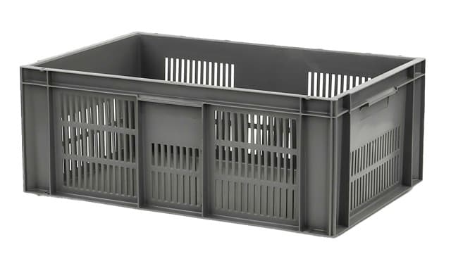 Image Of 9237V02 - Euro Container 600x400x235 - Ventilated walls, solid base, CH